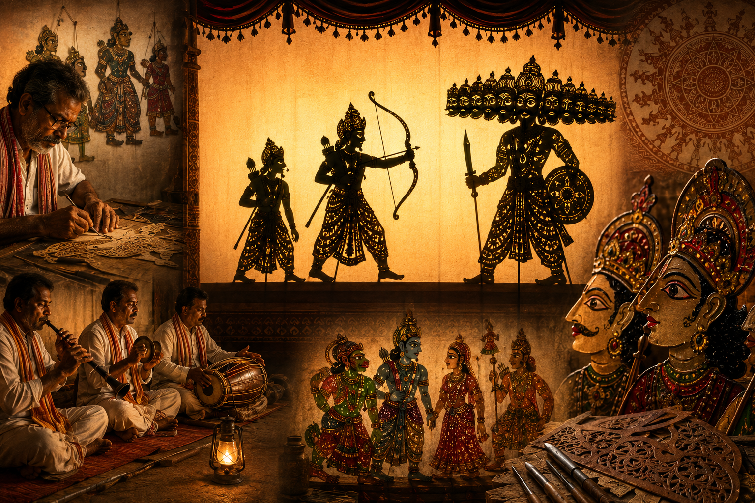 Ravana Chhaya Puppet Craft
